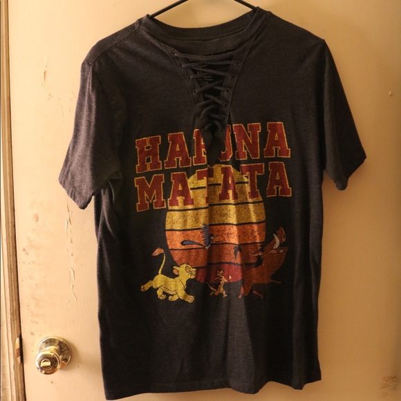 Hakuna Matata Laceup Shirt - Picture 1 of 3